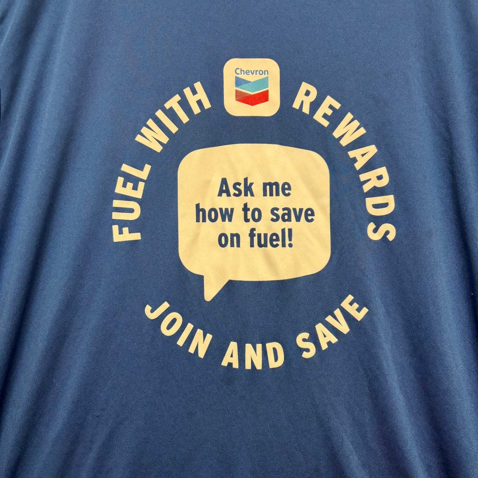 Sport-Tek Chevron Promo Graphic Performance Tee XL Blue Shirt Employee Work gallery