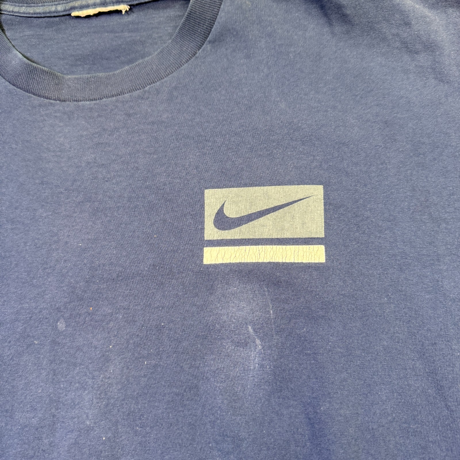 VTG Nike Y2K 00s Classic Essential Shirt Sz XL Worn Faded Cut Tag See Pics gallery