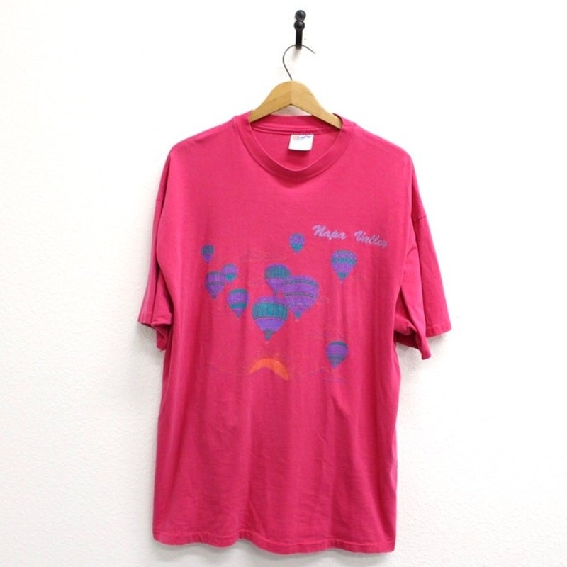 Vintage Napa Valley California Hot Air Balloons T Shirt XL gallery