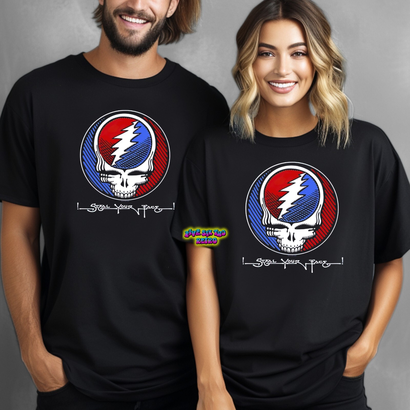 The Grateful Dead Steal Your Face Classic Rock Band T-Shirt Black S-3XL gallery