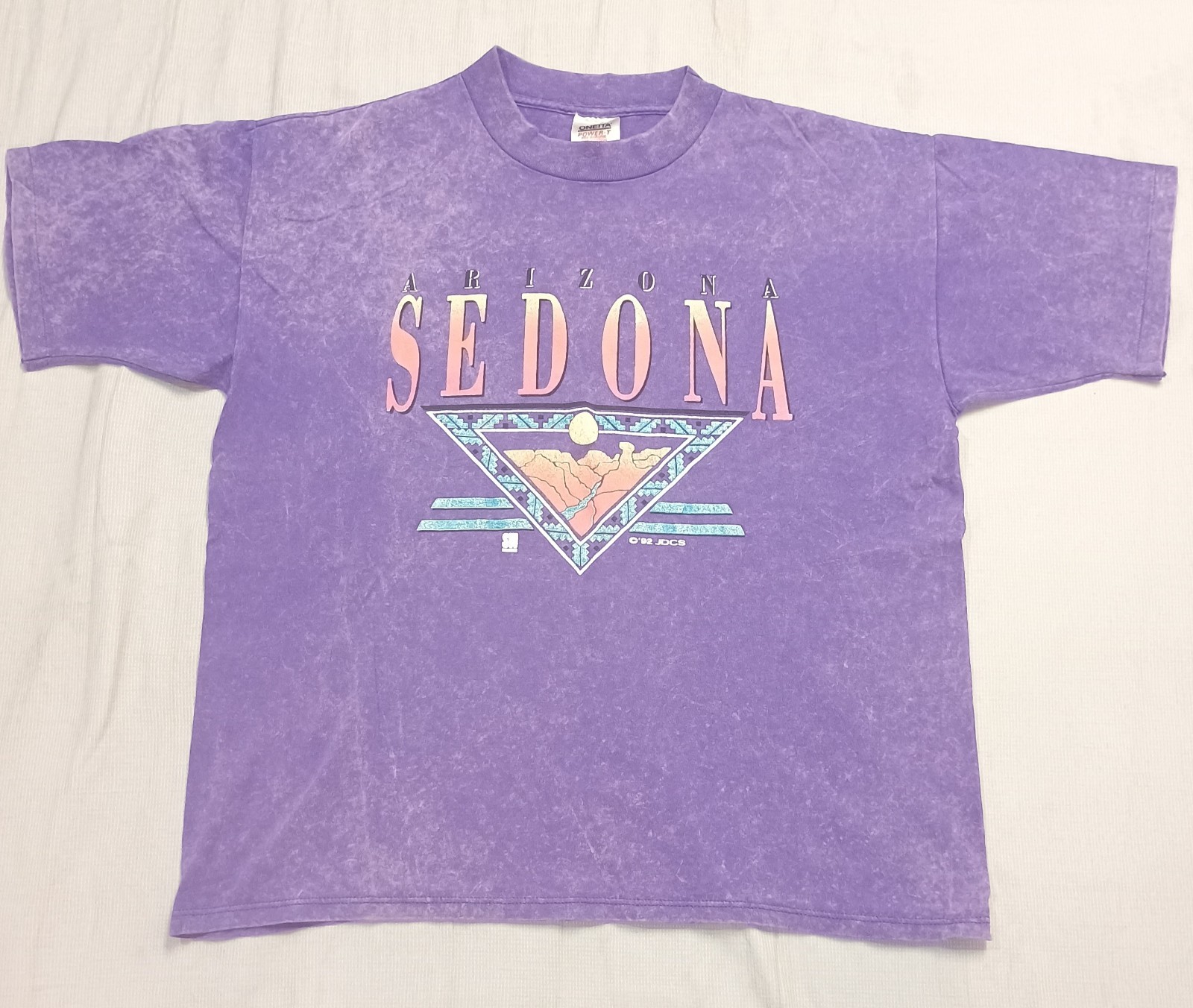 Vintage 90s Sedona Arizona T-Shirt Purple Large ONEITA Single Stitch gallery