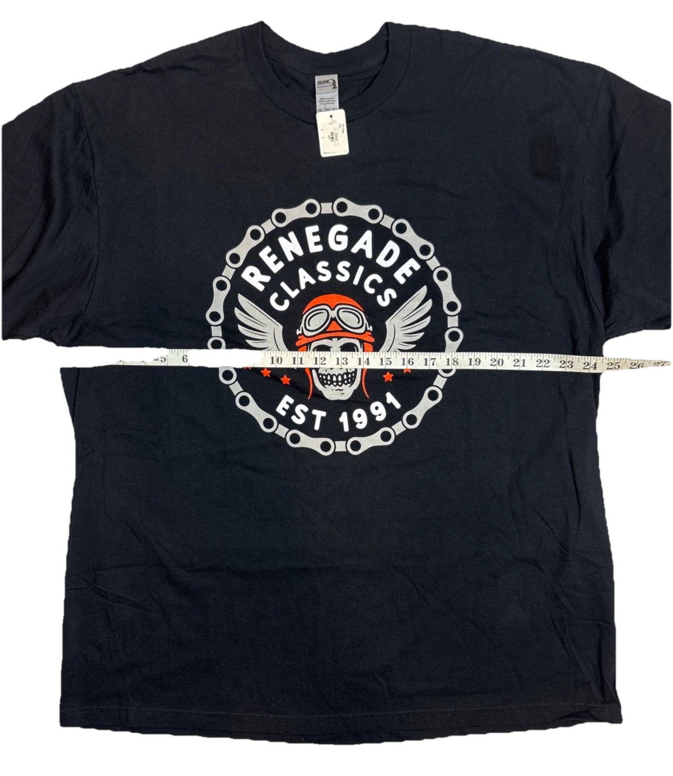 Gildan Hammer Men’s Renegade Classics Chain Black Short Sleeve T-shirt Size 2XL gallery