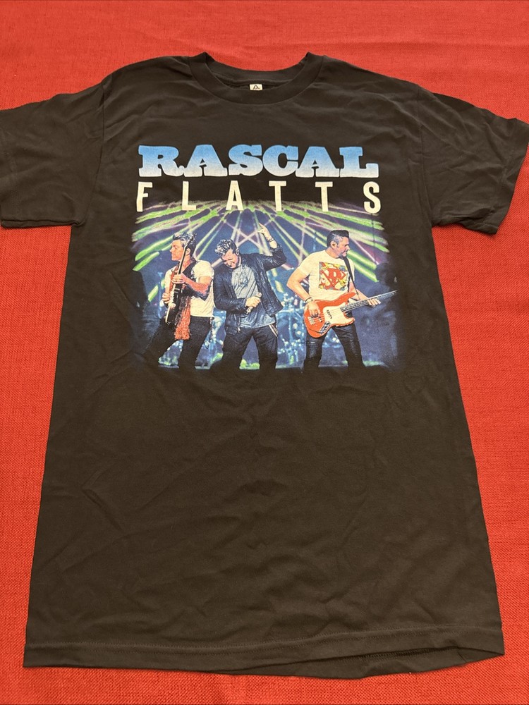 “NEW” 2017 Rascal Flatts Rhythm & Roots Tour Merch T-Shirt -Country-Black-large