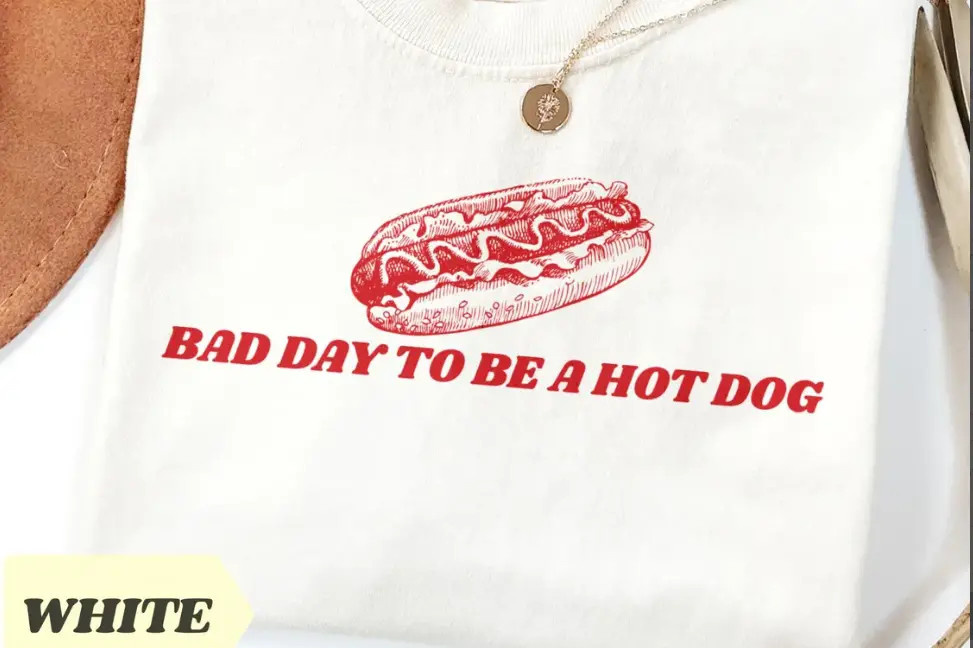 Bad Day To Be A Hot Dog T-Shirt Hot Dog Shirt Women’s 4th Of July Shirt Funny