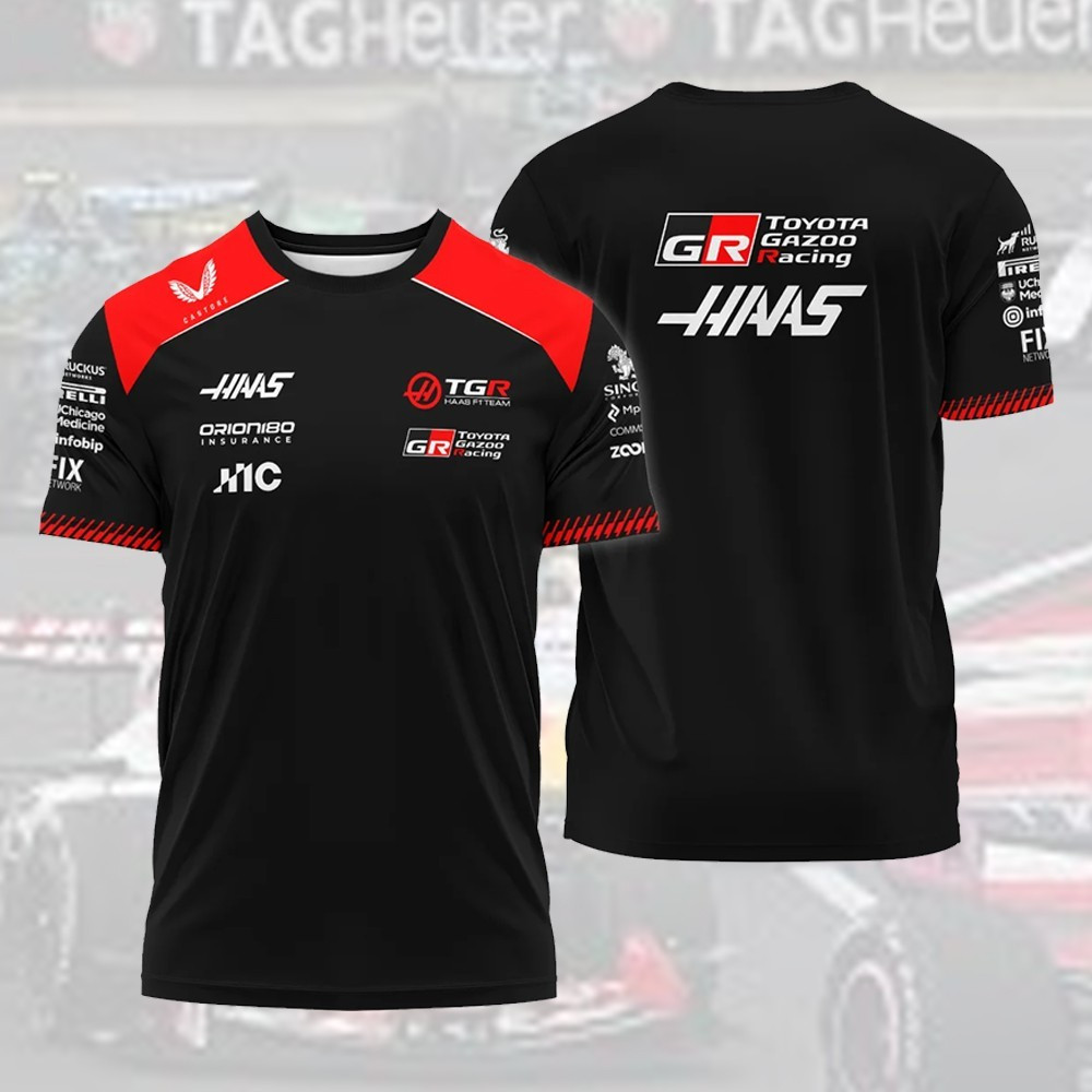 🔥NEW NEW - 2026 Haas F1 Teamwear Polo All Over Print, Fomula 1 Racing Gift gallery