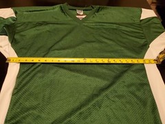 NEW VKM Moisture Wick XL Green & White Polyester Sports Jersey Shirt X-Large