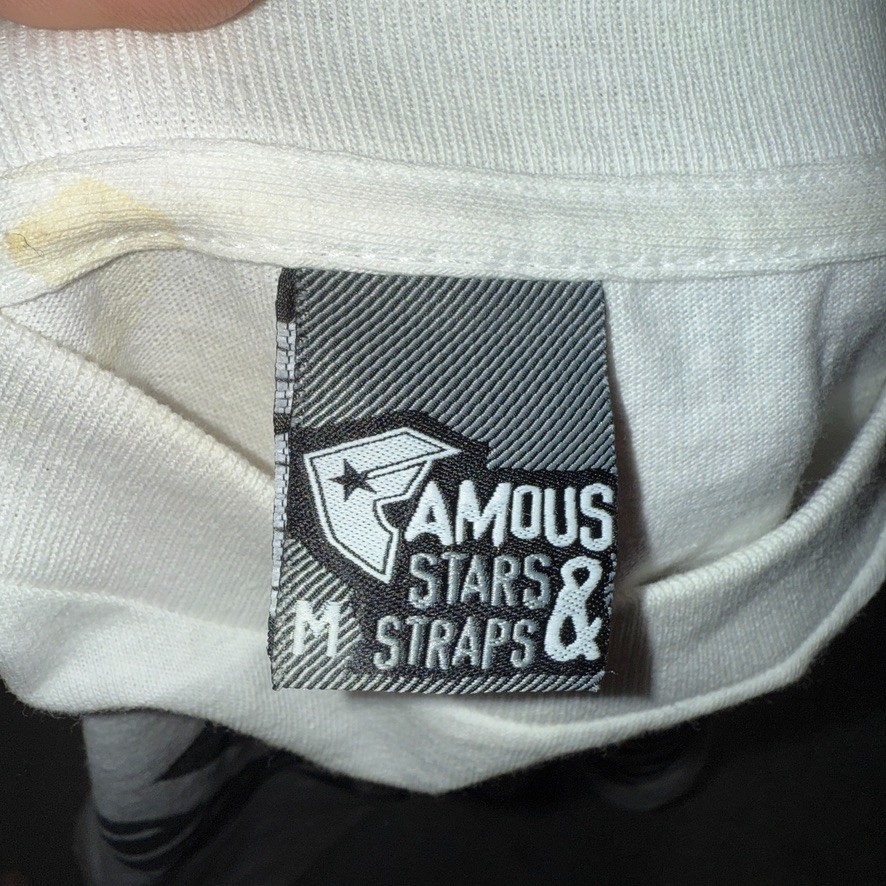 Famous Stars & Straps Federation Tee Mens M Double Sided Live Fast Die Fun gallery