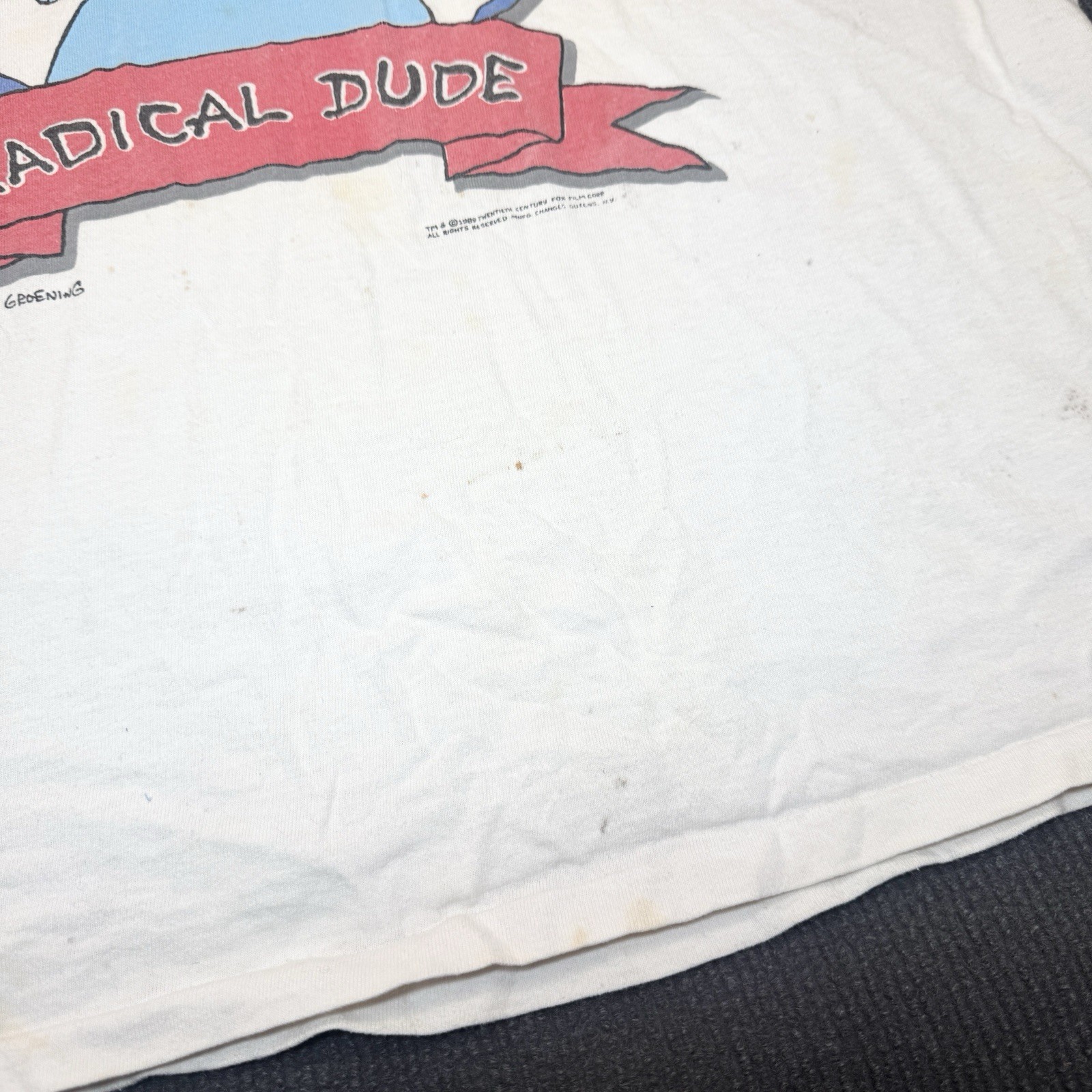 Vintage Bart Simpson Shirt Men's XL Radical Dude Don't Have a Cow Single Stitch gallery