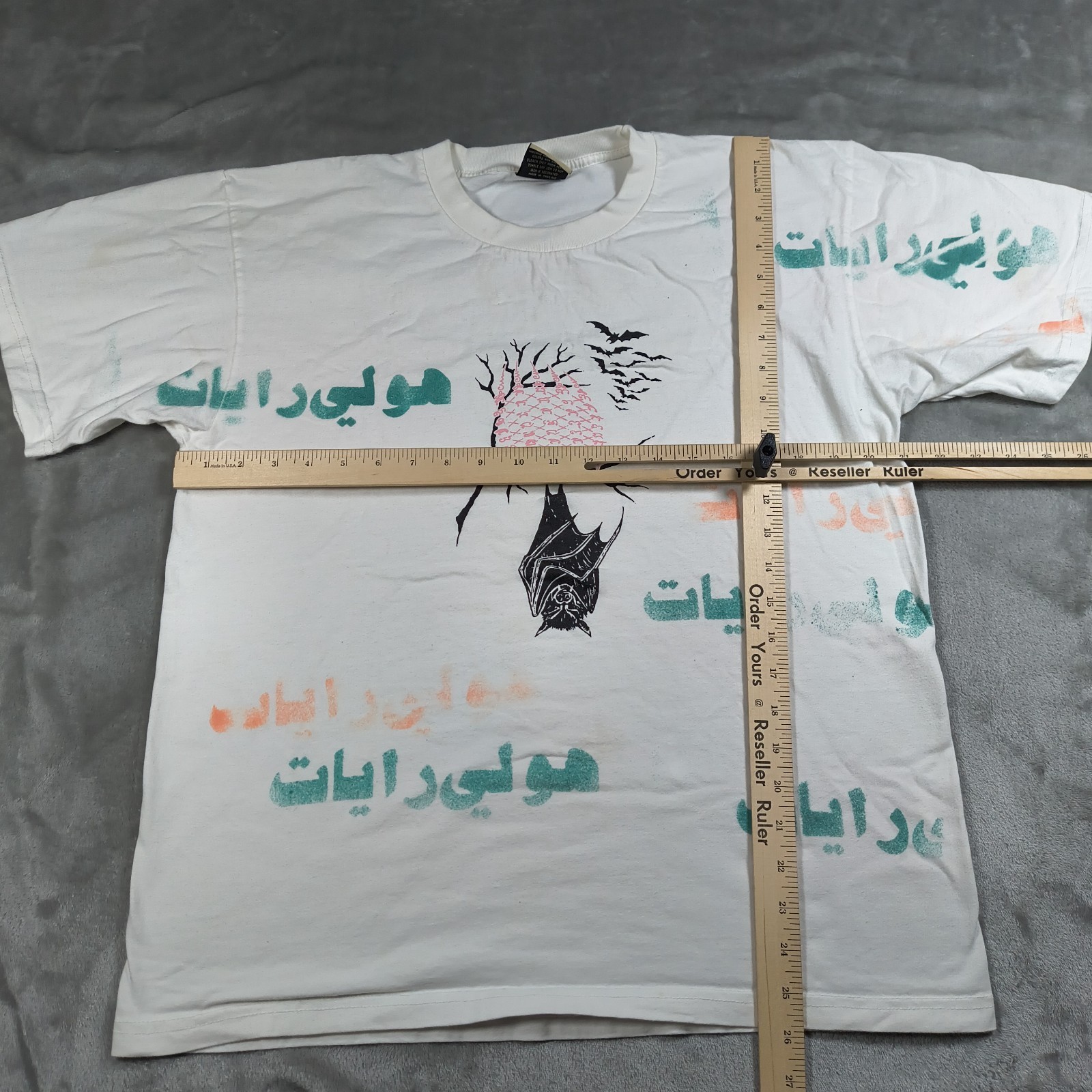 Kangkao Reconnect Shirt Mens Large Holi Rayat Arabic Writing Bat Holy Banners gallery