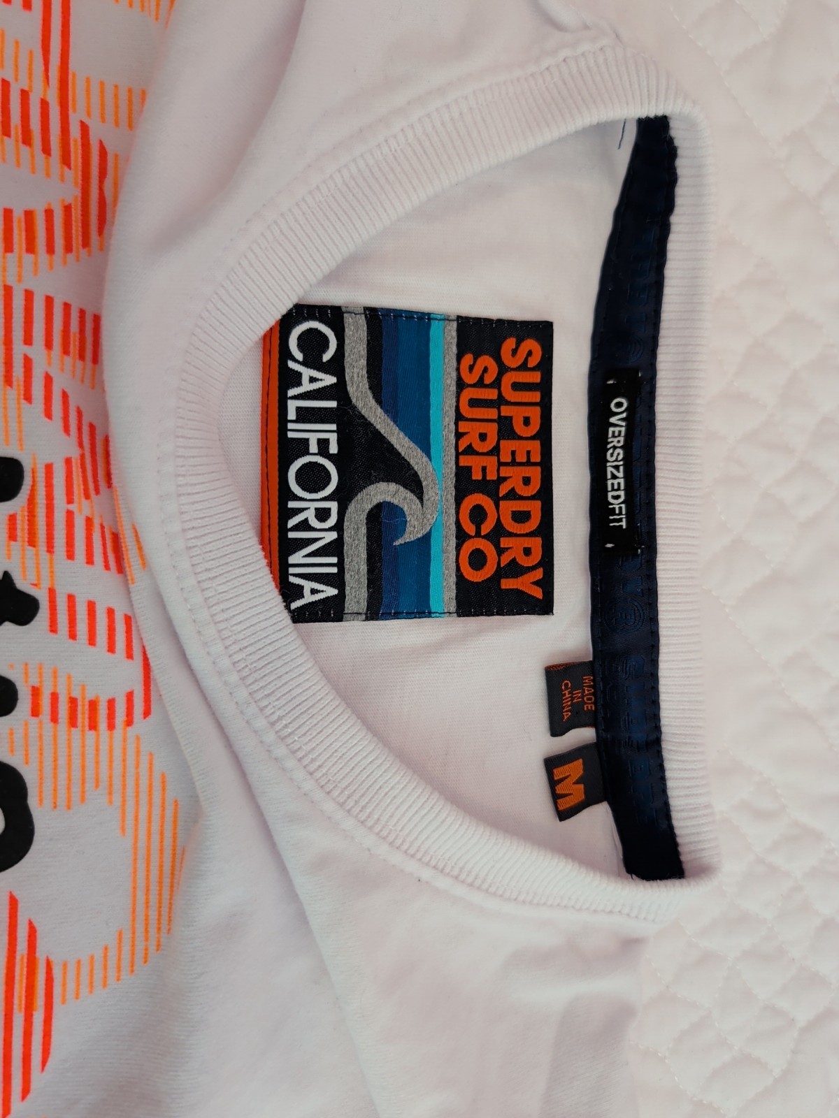 Men’s Superdry Surf Co Tokyo Oversized Fit T-Shirt White Size Medium gallery