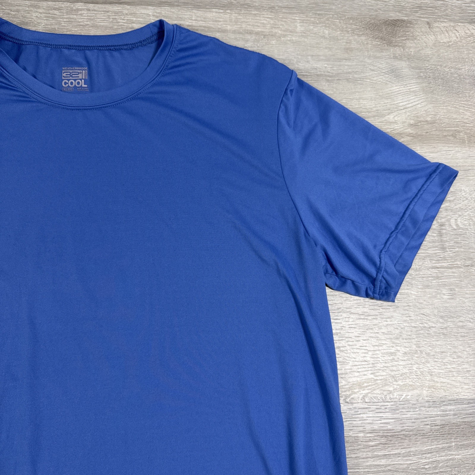 32 Degrees Cool Shirt Men’s Blue Performance Stretch Athletic Stretch Tee XL gallery