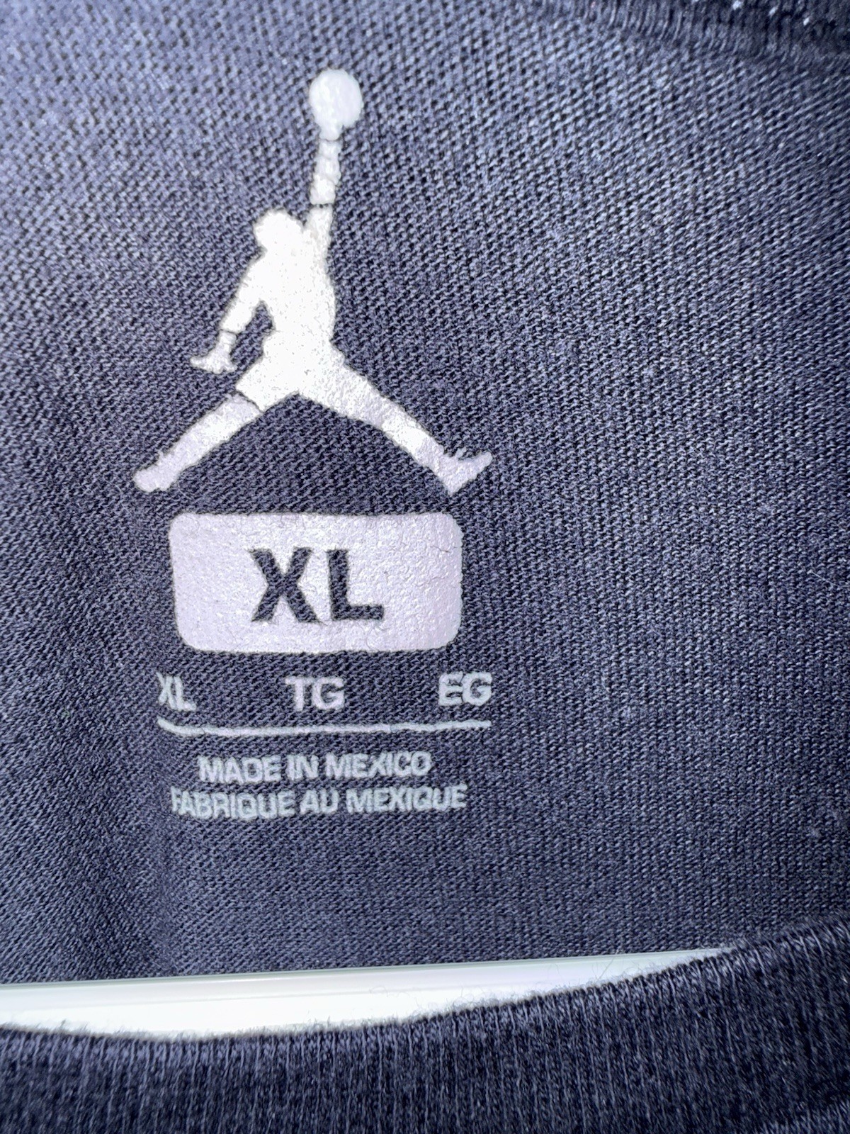 Nike Air Jordan Mens T-Shirt XL Black Gold Jumpman Gold Logo Short Sleeve Tee gallery