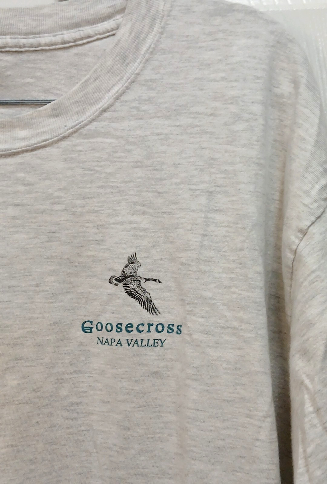 GOOSECROSS NAPA VALLEY CHARDONNAY TEE HANES BEEFY LARGE WINECORE gallery