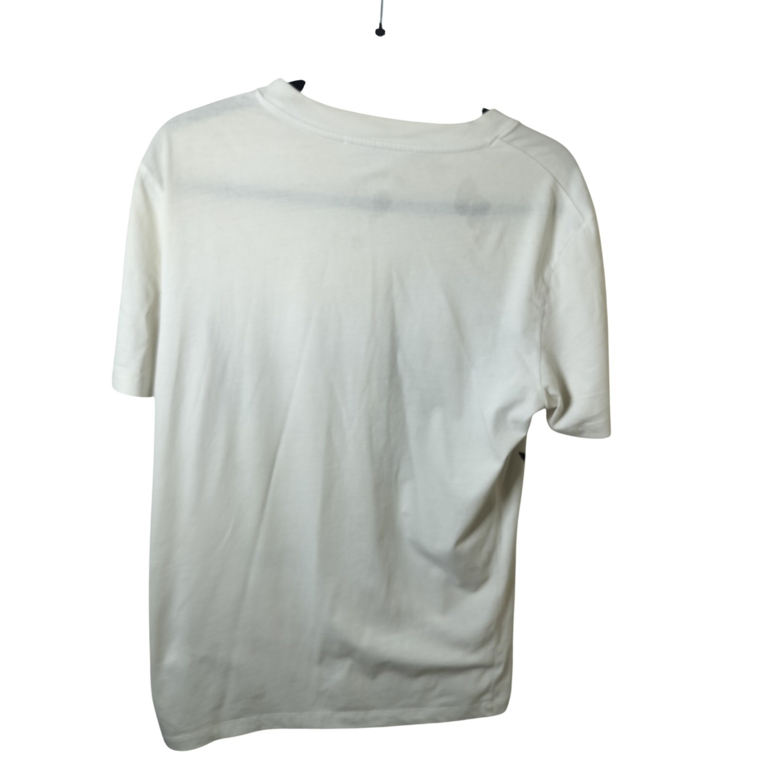McQ Alexander McQueen Mens Abstract Graphic Print T-Shirt White Cream Large gallery