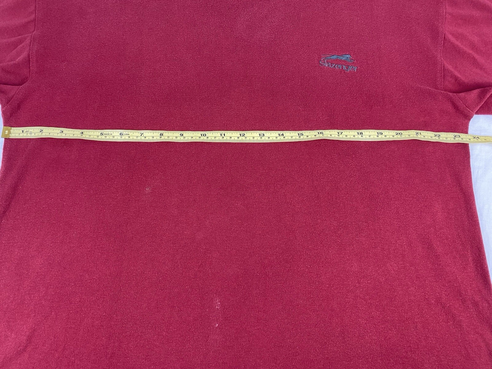 Vintage Slazenger T Shirt Mens XL Maroon Y2K 2000s Logo Casual Sports Outdoors gallery