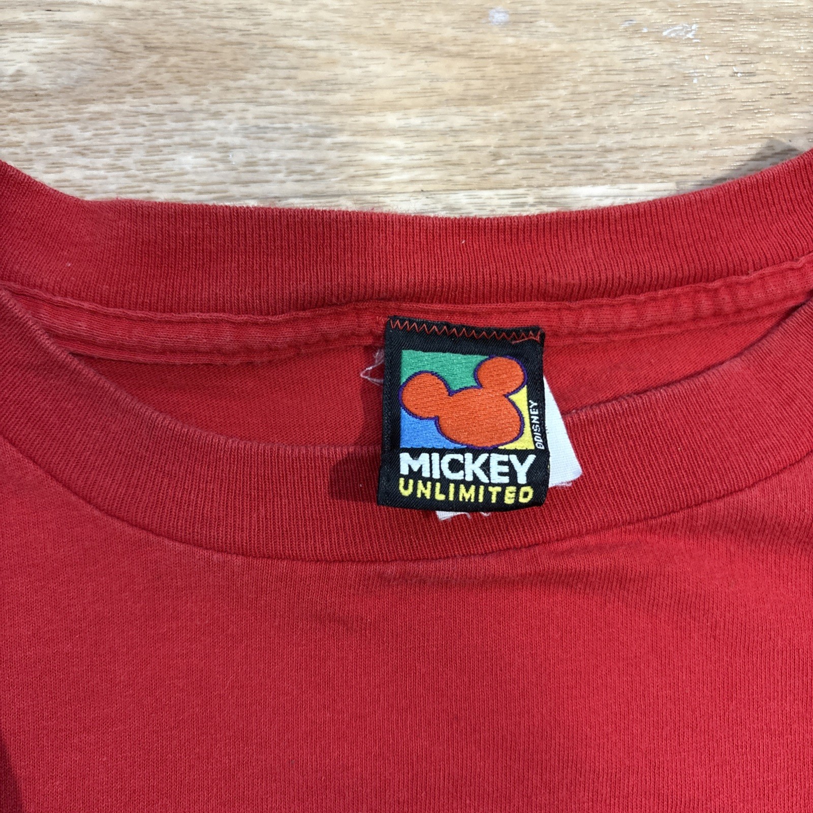 Vintage Mickey Unlimited T- Shirt Minnie Red Usa One Size Fits All Single Stitch gallery
