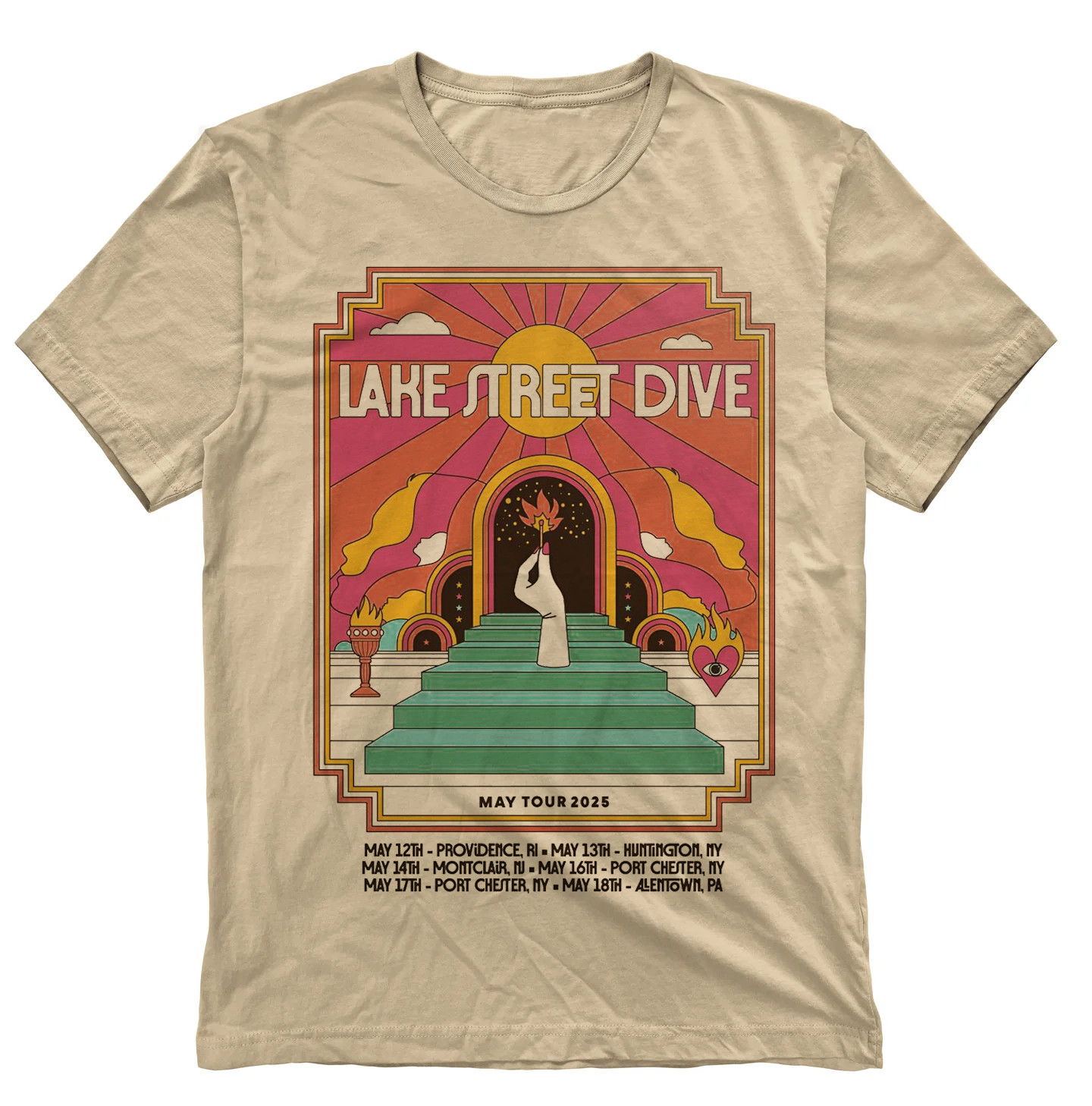 Lake Street Dive Tour 2025 Gift For Fan Full Size S-5XL Sand T-shirt gallery