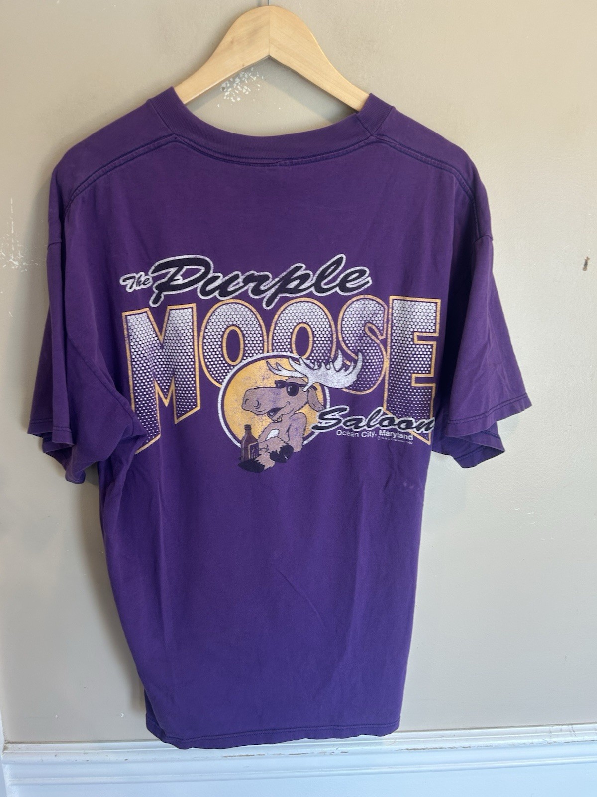 Purple Moose Saloon Vintage Graphic Tee Jerzees XL Comedy 90s