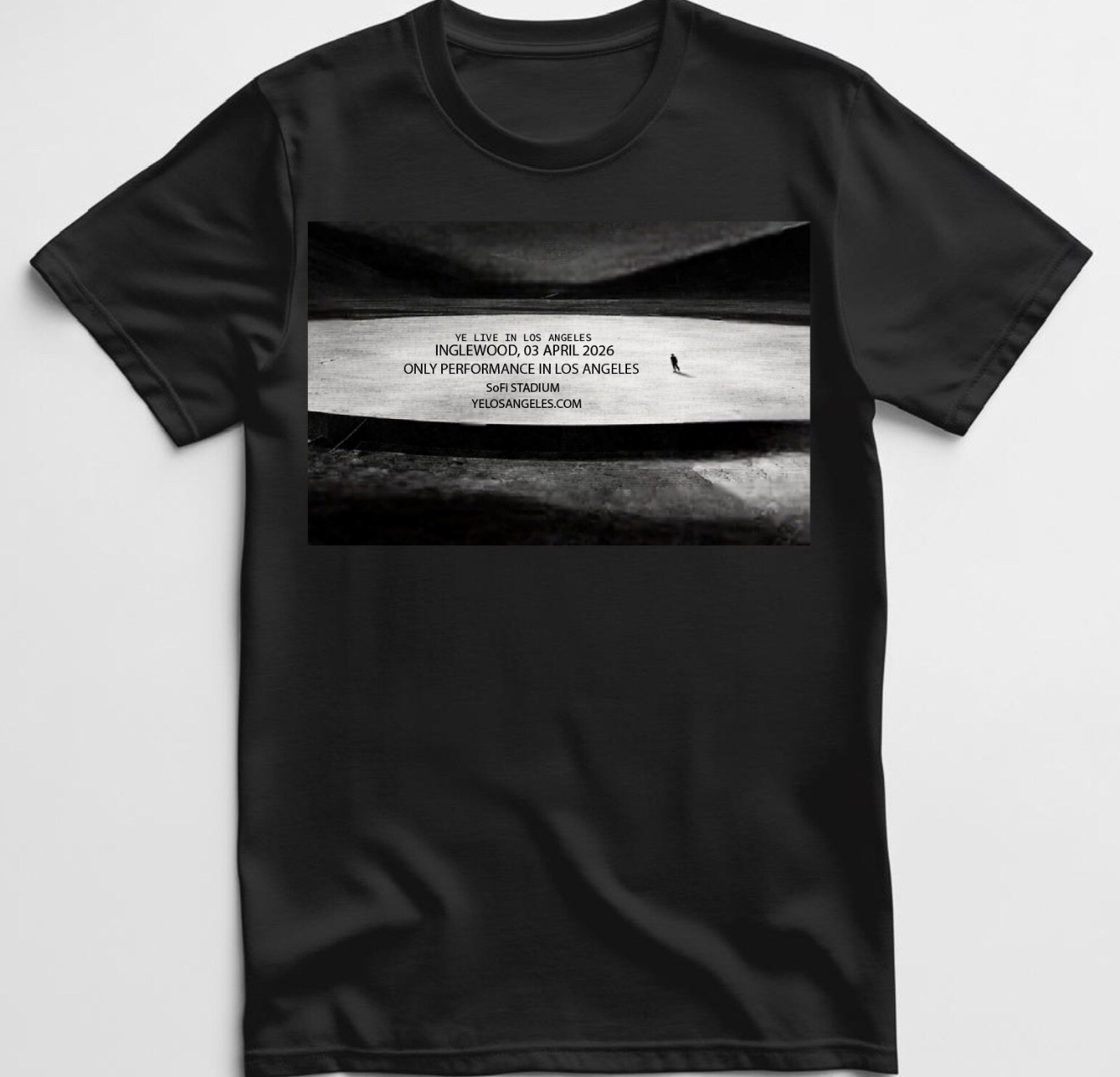 Men’s Kanye West Homecoming Los Angeles Show T Shirt New SoFi 2026 Ye Tee