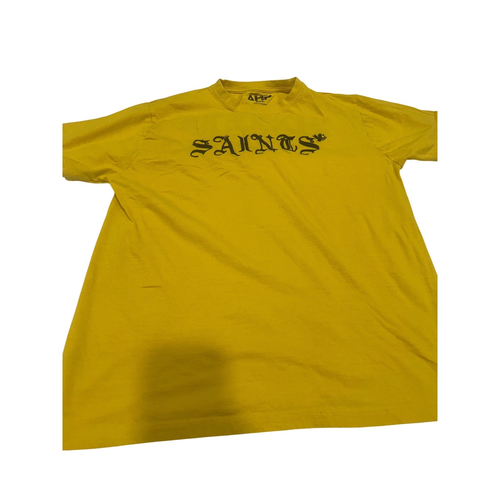 AHP Saints Sinners Graphic T Shirt Yellow 2XL (803) gallery