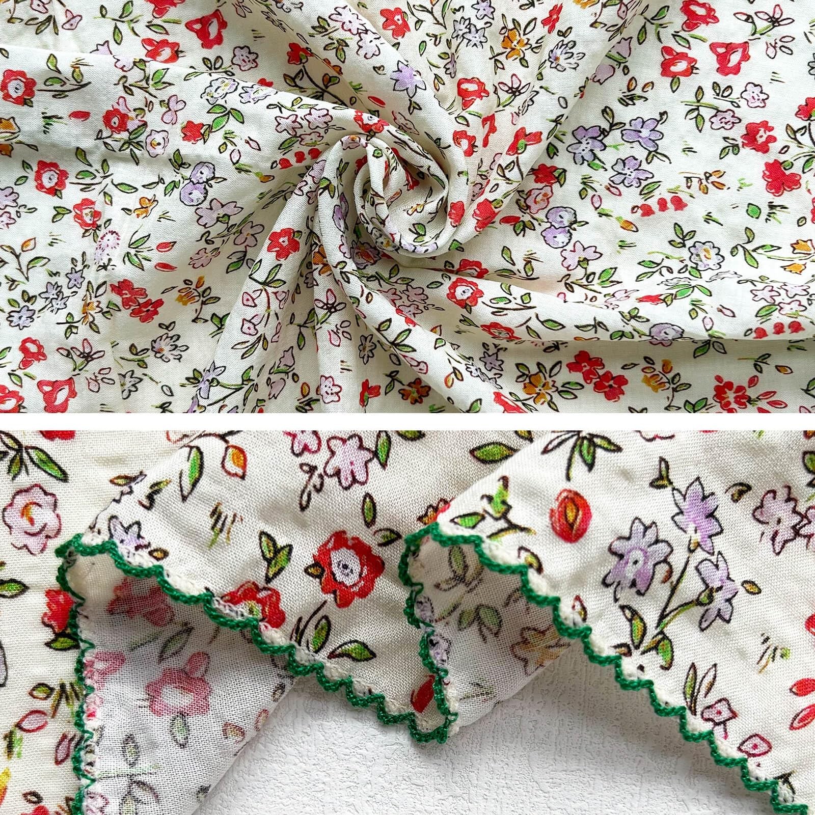 4 Pcs 21"x21" Cotton Bandana for Women, Super Soft Textured Fabric, Kerchief,... gallery