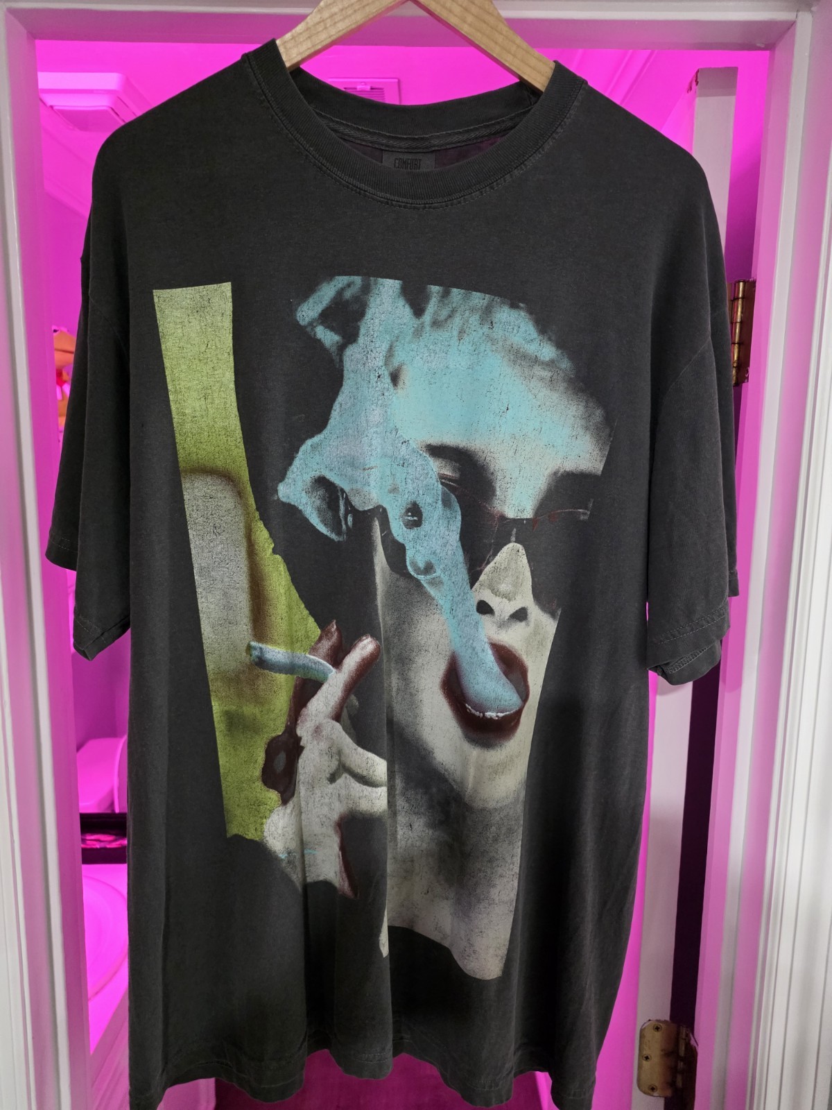 Fight Club Rucking Fotten Movie T-Shirt Retro Smoking Scene, XL gallery