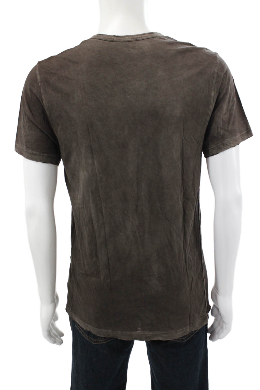Cotton Citizen Mens Basic Crew Neck T-Shirt Brown Supima Cotton Size M gallery