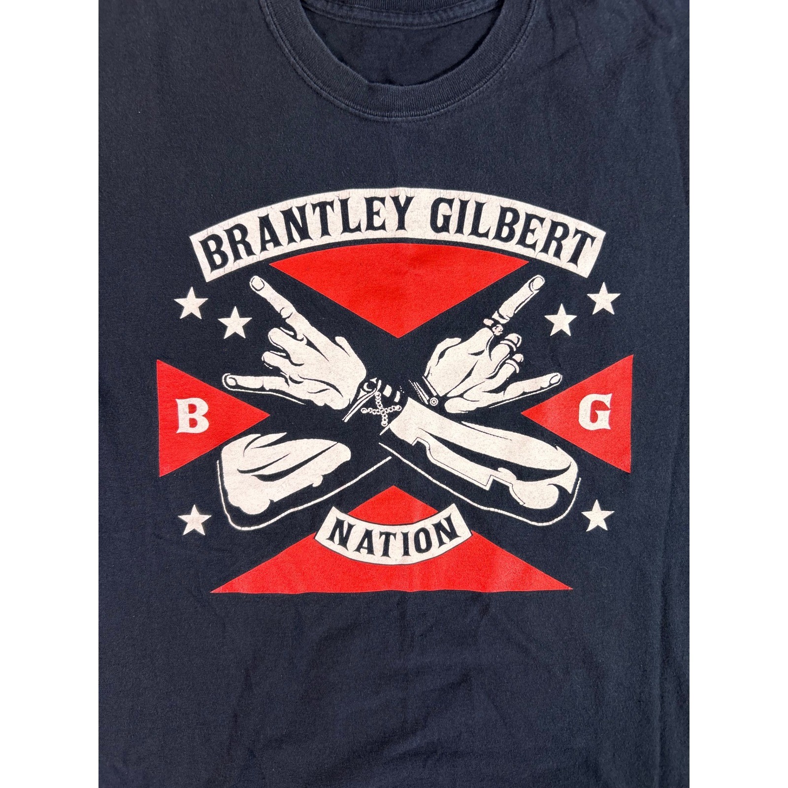 Brantley Gilbert Nation T Shirt Mens Size Large Country Music BG Concert Tee gallery
