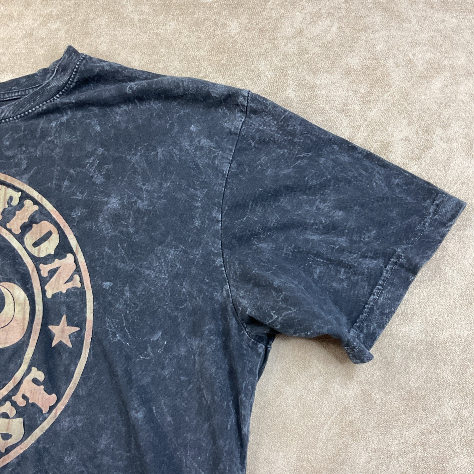 Affliction T-Shirt Sz XL Big Logo Distressed Black Y2K Grunge Retro Short Sleeve gallery