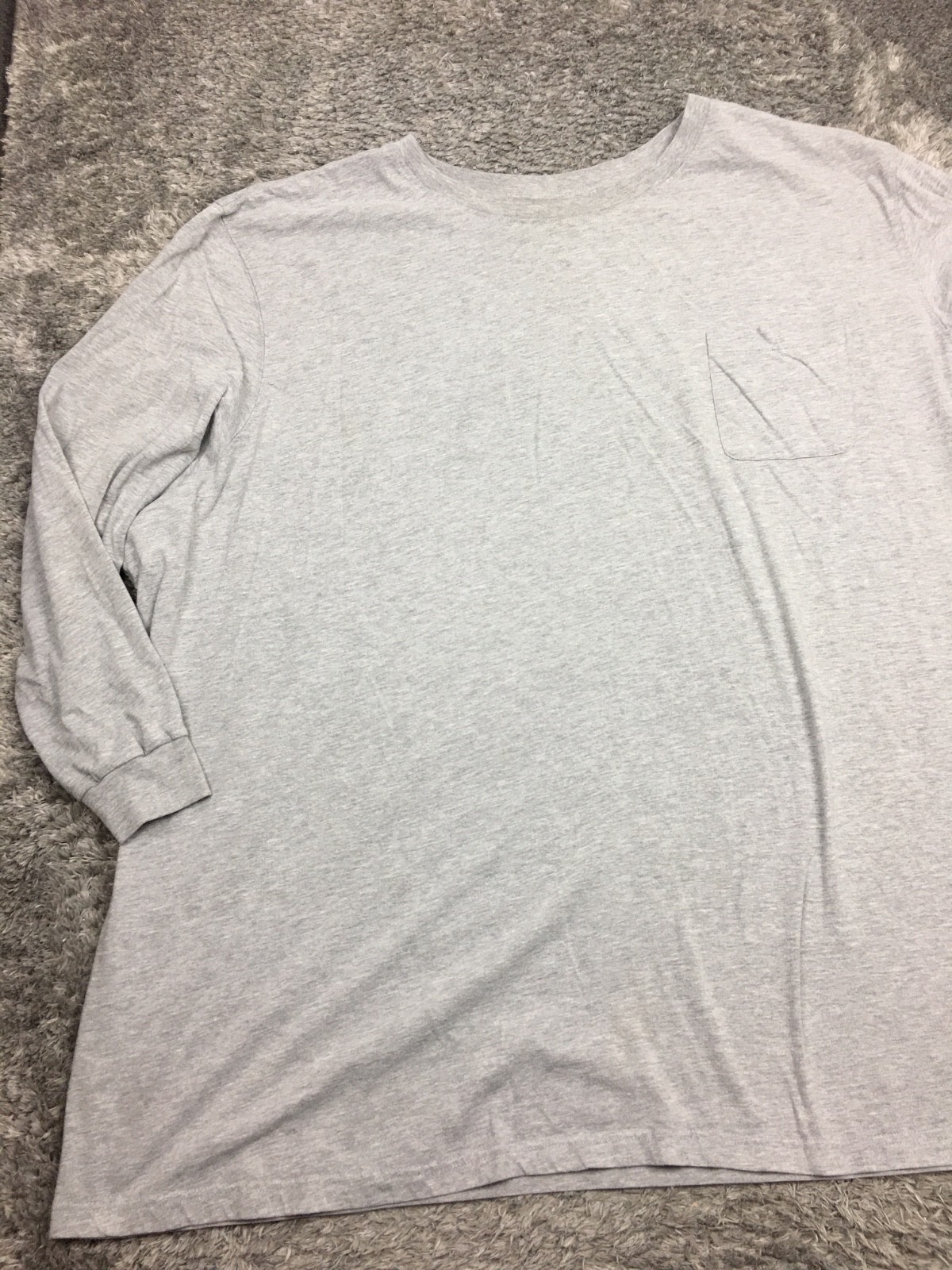 King Size Shirt Mens Size 7XL Big Gray Long Sleeve Cotton gallery