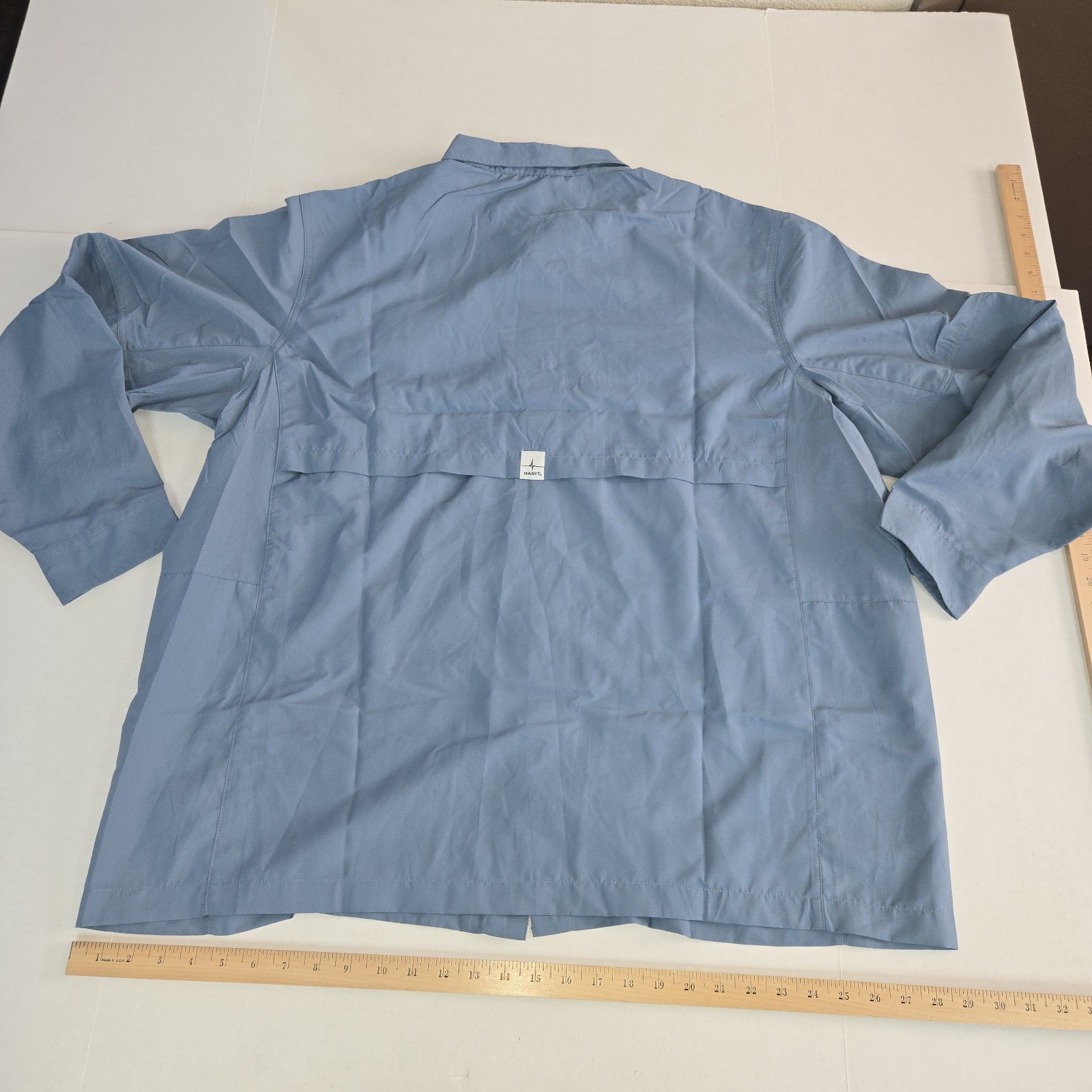Habit Men's Long Sleeve Blue Springs 50+ UPF Quick Dry Shirt Size 2XL Nwt gallery
