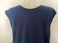 ATHLETIC WORKS DRIWORKS NAVY BLUE TRI BLEND MUSCLE Tank Sz S*