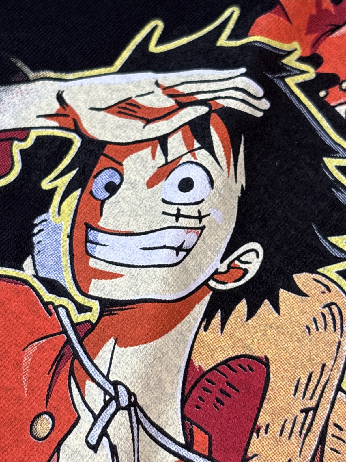One Piece Black Short Sleeves Monkey D Luffy T-Shirt Size XL gallery