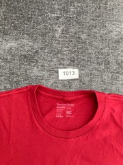 Fresh Clean Threads T-Shirt Men 2XL Bright Red Soft Knit Cotton Casual Crew Neck