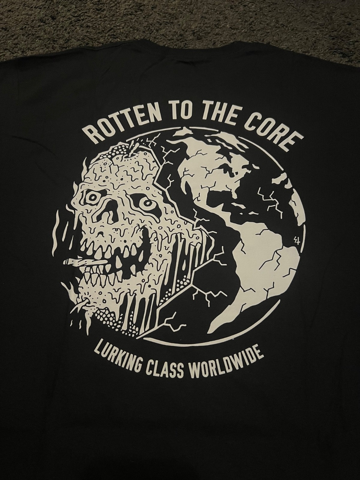 Lurking Class by Sketchy Tank “Rotten to the Core” T-Shirt (Black/Large)