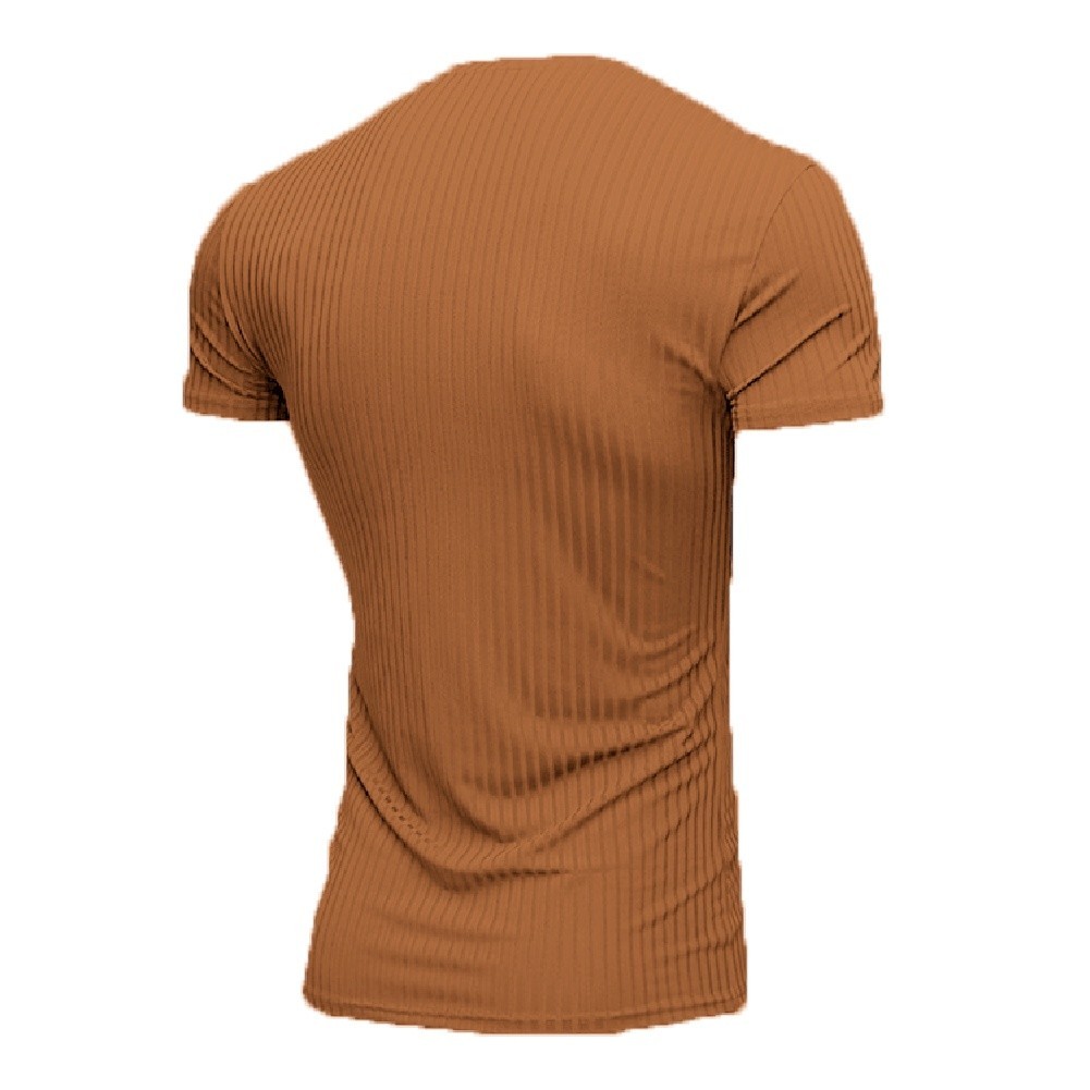 For Gym Training Men V Neck T Shirt Casual Wear Style Polyester Fiber Fabric gallery