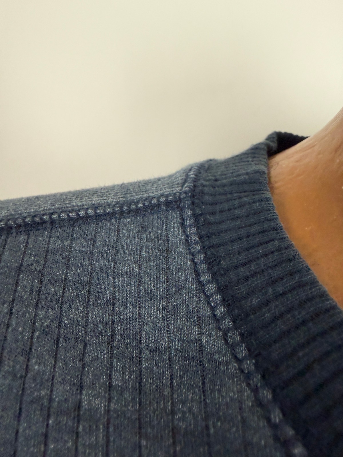 Vintage 90s Ribbed Henley Shirt Men 2XL Minimal Outdoor Casual Midweight Stretch gallery