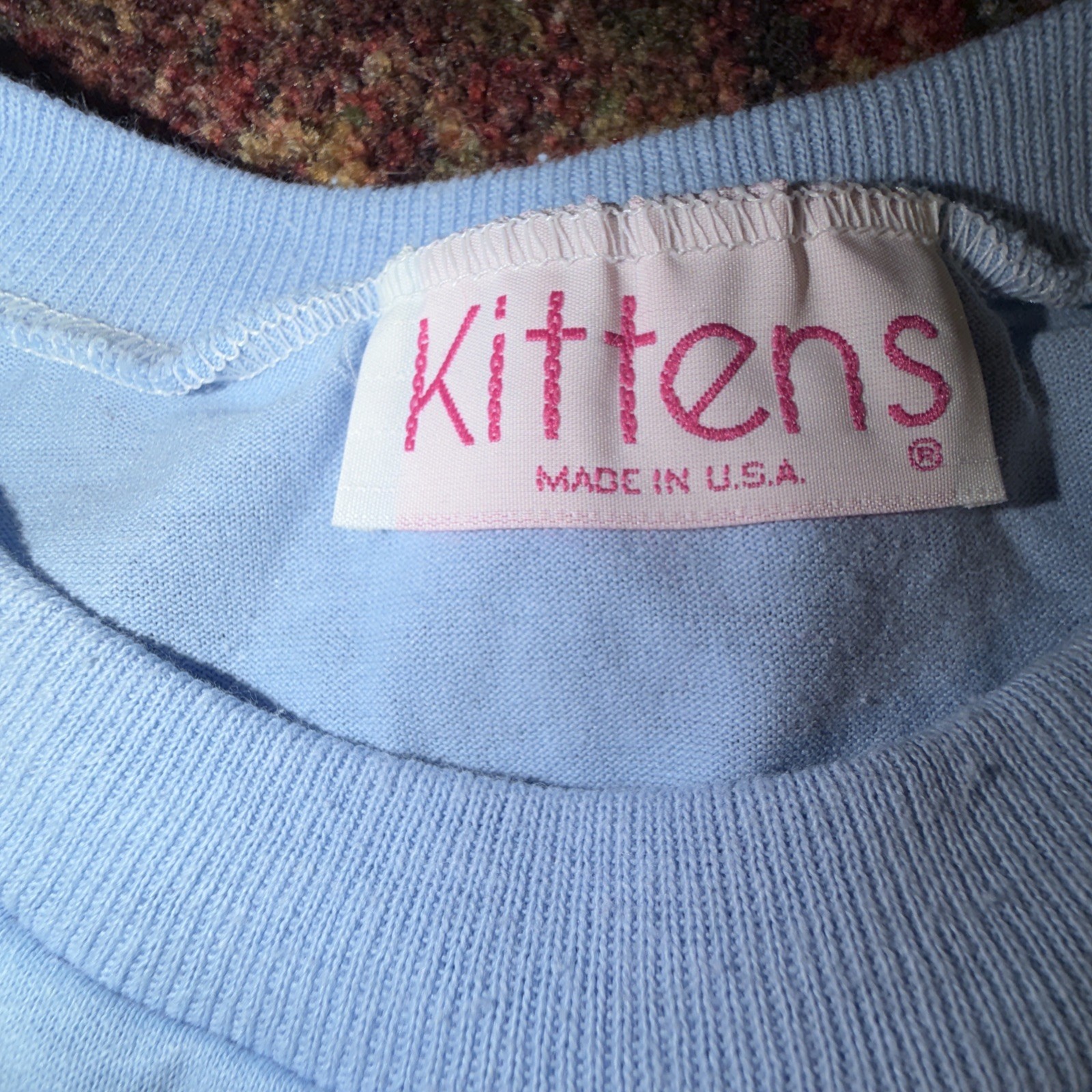 Vintage Made in USA Kittens Brand Graphic Nightshirt OSFA Deadstock gallery
