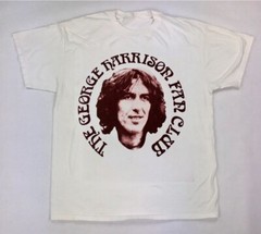 VTG George Harrison Short Sleeve White All Size Unisex Gift Shirt HE1590