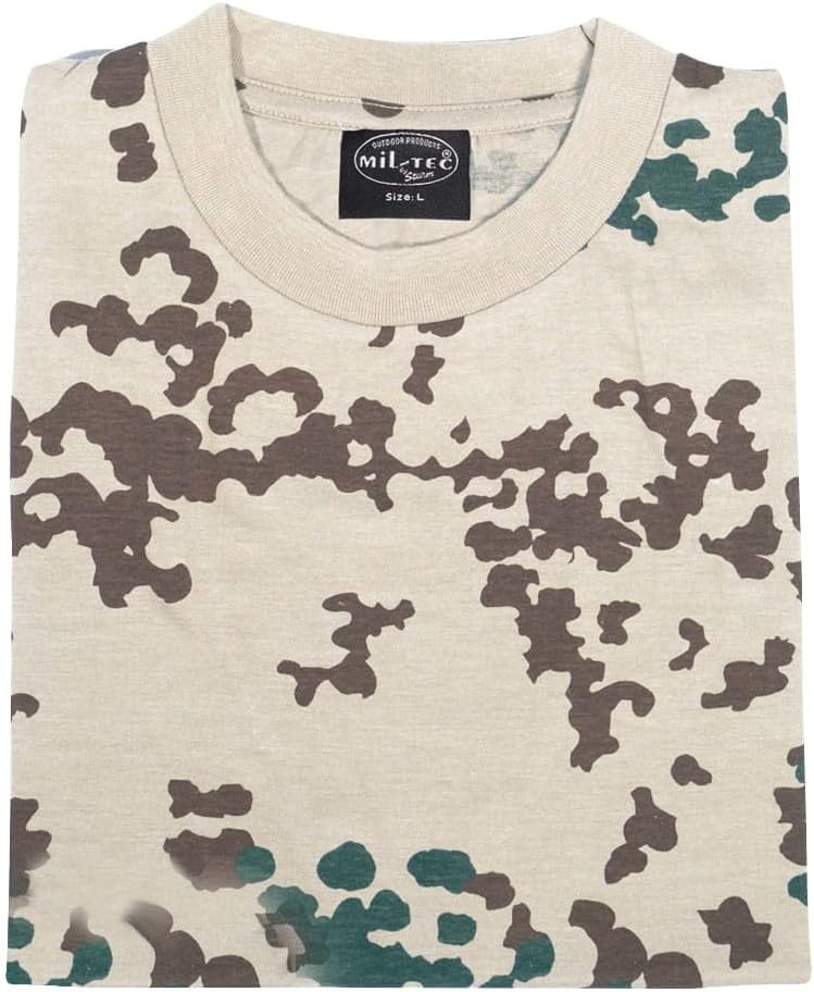 Mil-Tec German Tropentarn Camo T-Shirt 100% Cotton Size S-3XL Free Shipping! gallery