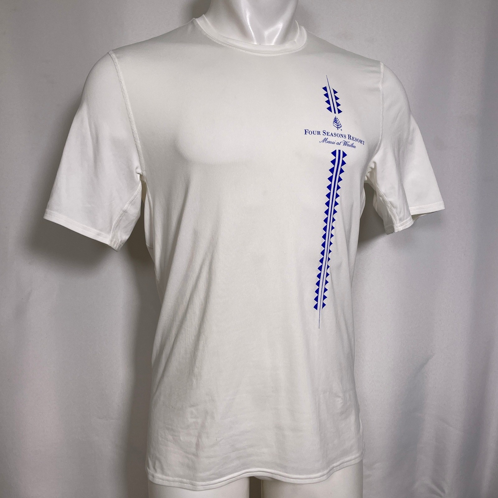 Four Seasons Maui Outrigger Canoe Patagonia Capilene White T-Shirt Men's MEDIUM gallery