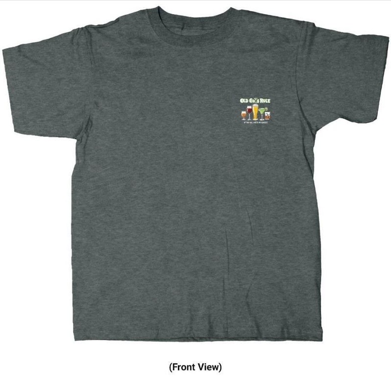 Old Guys Rule "Need My Glasses" Drinking Men's T-Shirt, Choose Size gallery