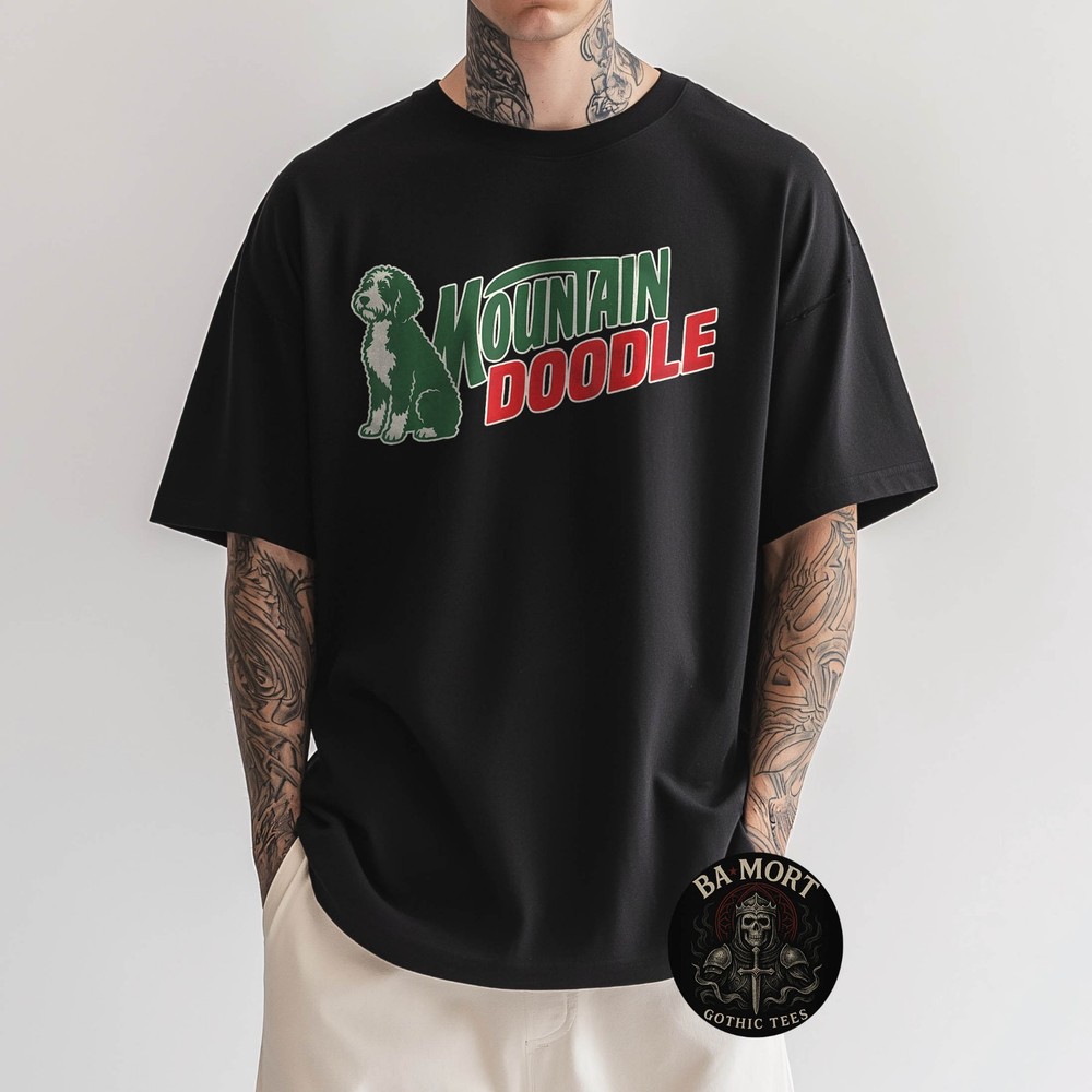 Mountain Doodle Dog Lovers Vintage Retro Outdoor Hiking T-Shirt