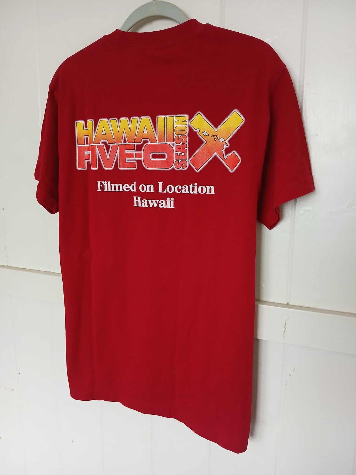 Hawaii Five-O Film Crew Season 10 Graphic T Shirt Men's Medium Red Short Sleeve gallery