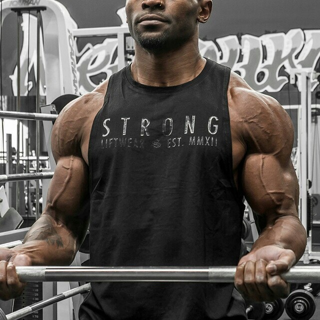 Mens Tank Tops Gym Muscle Tee Fitness Workout Bodybuilding Shirt Sleeveless Vest gallery