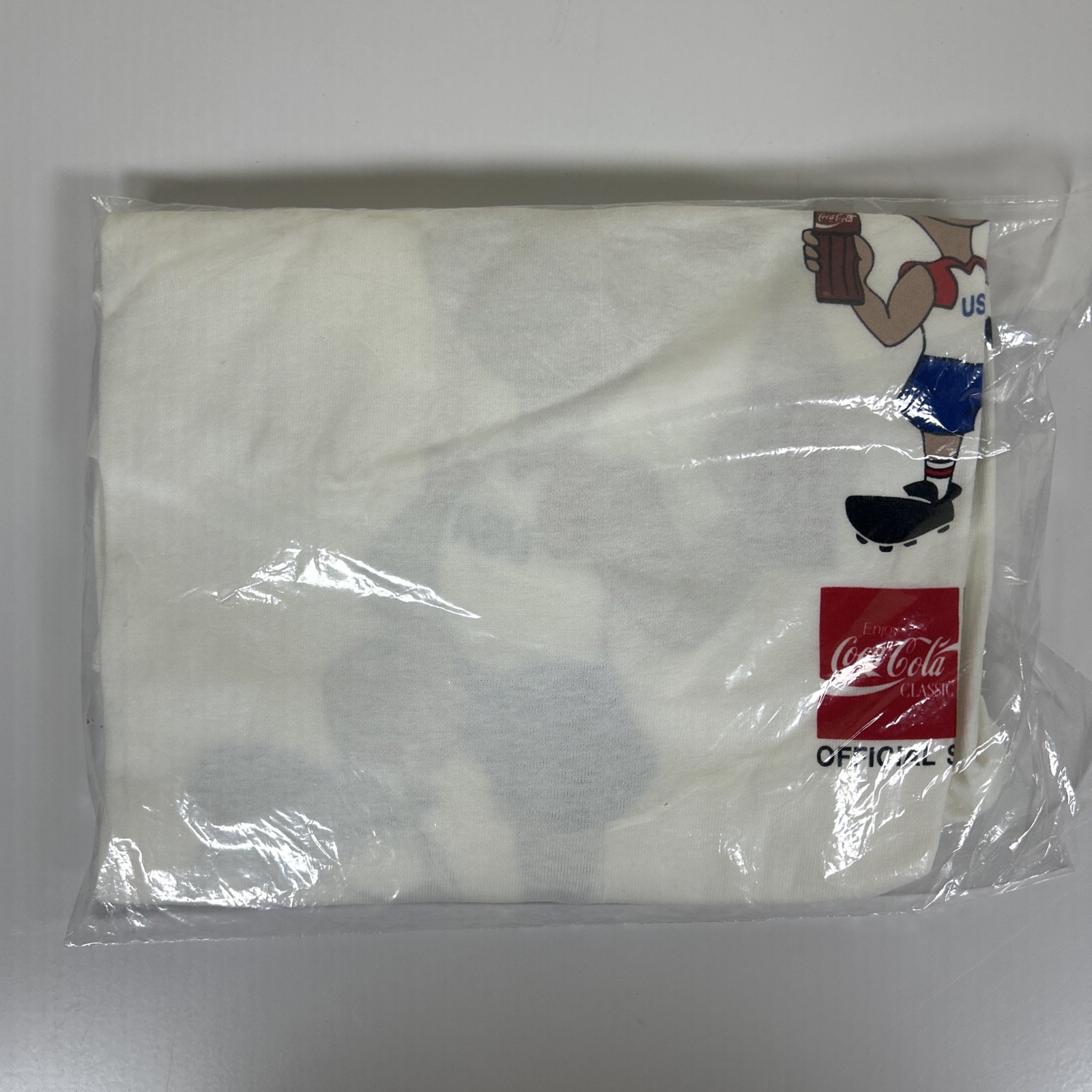 NEW Vintage 1994 USA World Cup Soccer Coca-Cola T Shirt White Men's XL - NWT NOS gallery