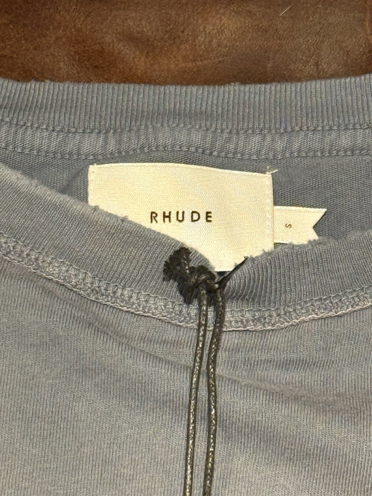 Rhude Men’s Reverse Tee Small Sundry Steele Blue New Boxy Fit $285 gallery