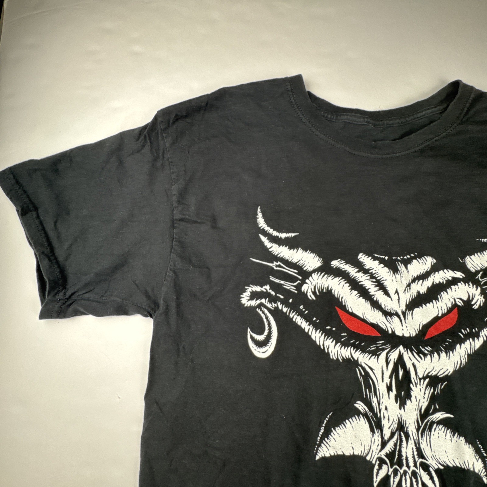 WWE Mens Brock Lesnar T-Shirt Large Black Cotton Wrestling Next Big Thing Skull gallery
