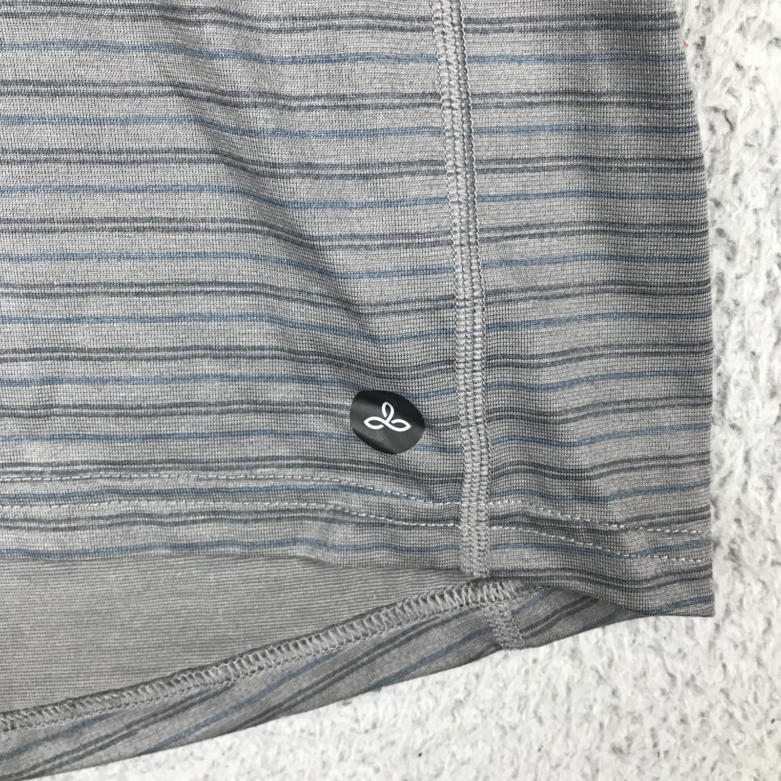 prAna Shirt Mens XL Striped Short Sleeve Performance Athletic Lightweight Tee gallery