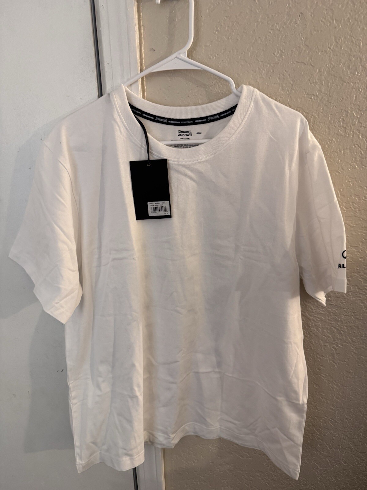 Spalding X UNKNWN Men's Graphic Tee, Bright White, Large gallery